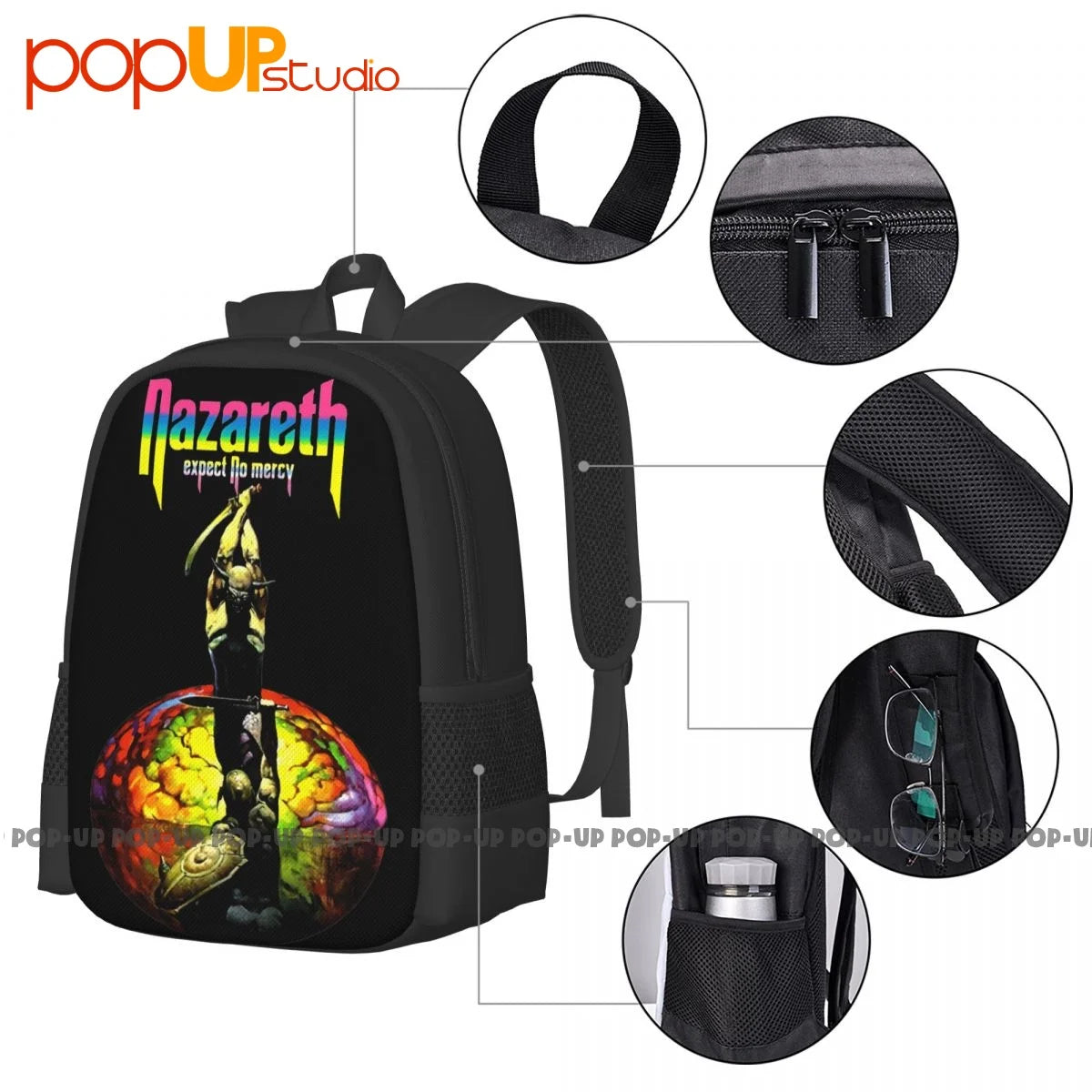 Nazareth Expect No Mercy Hard Rock Band Backpack