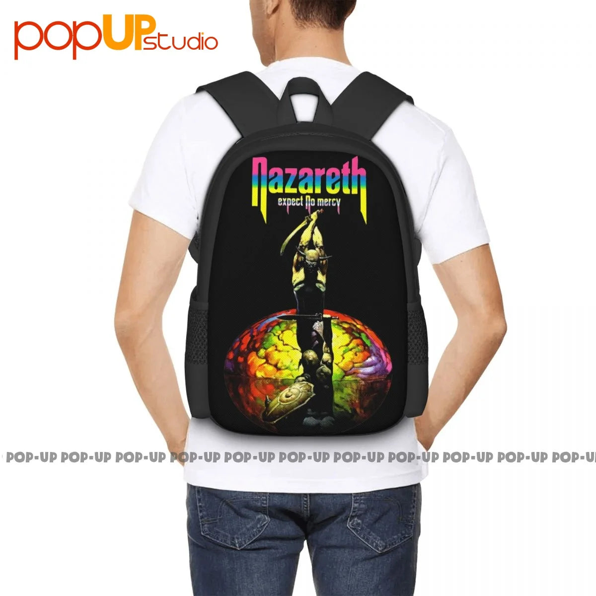 Nazareth Expect No Mercy Hard Rock Band Backpack