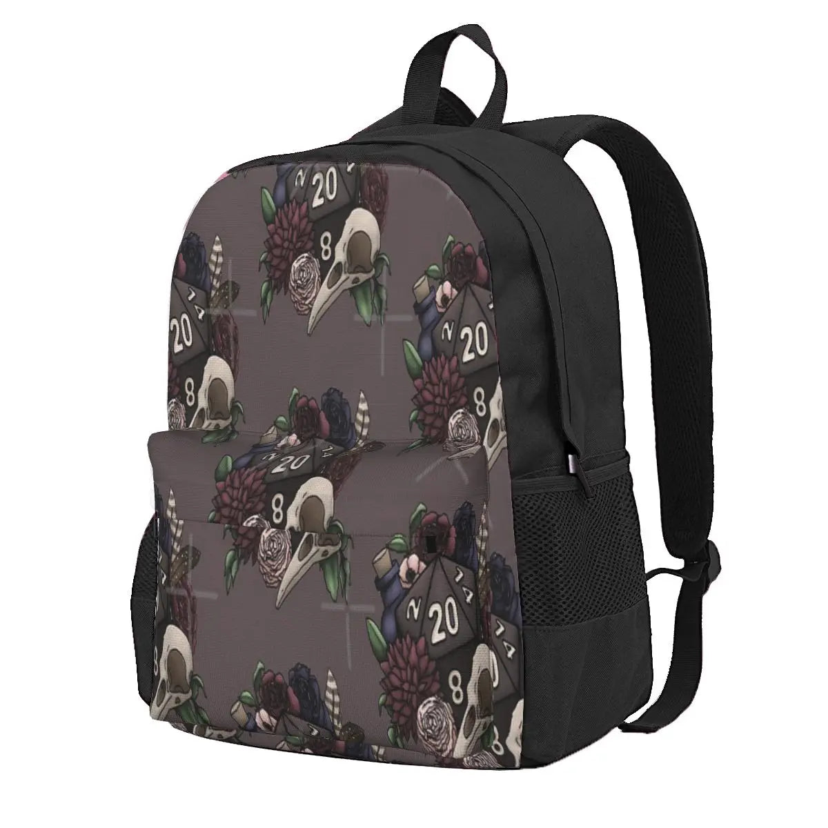 Necromancer D20 Tabletop Rpg Gaming Backpacks Men's Backpacks Bags