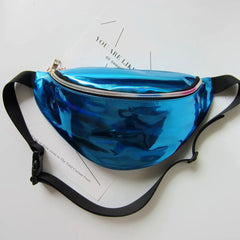 Neon Pink Fanny Pack for Women PU Leather Waist Bag Chest Phone Pouch