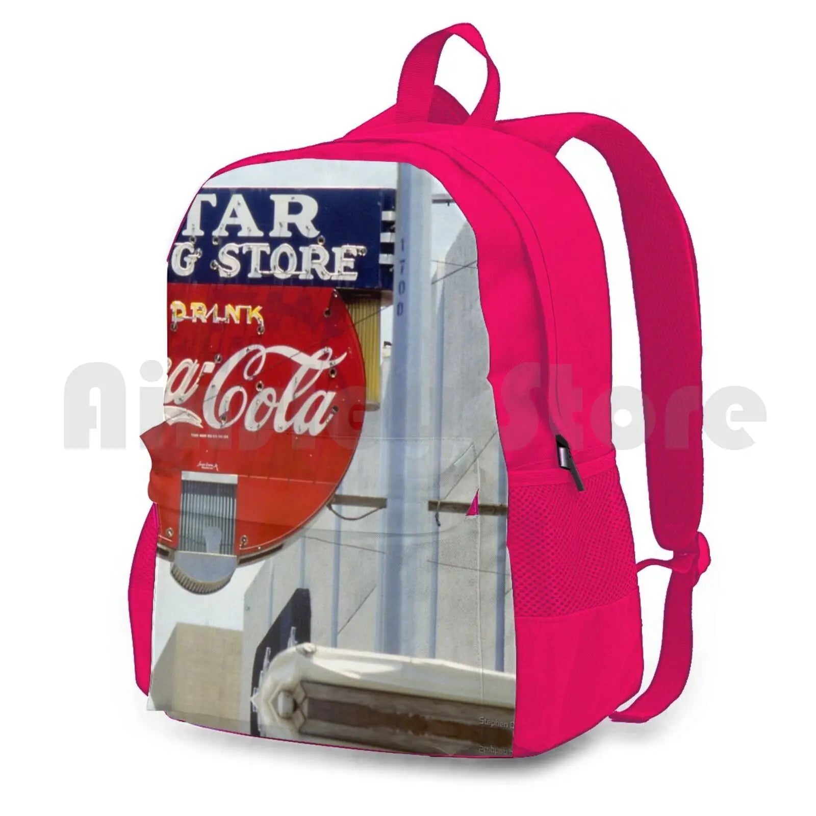 Galveston Texas Neon Sign Vintage Nostalgia Outdoor Hiking Backpack
