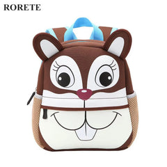Neoprene 3D Kids Bag Animal Backpack Toddler Children School Bags