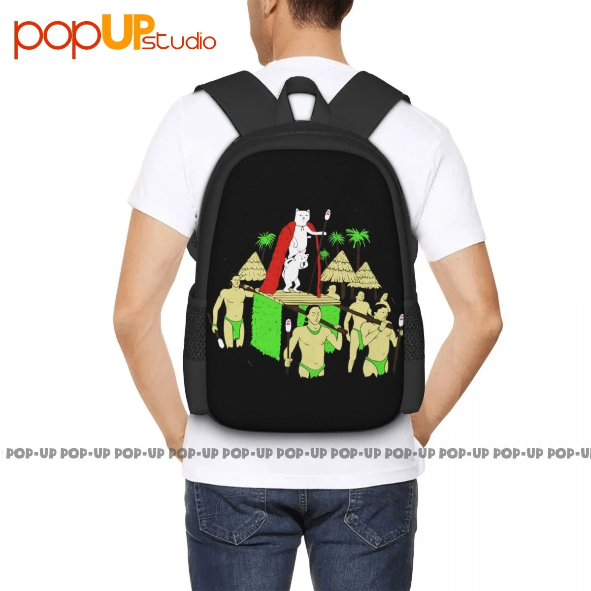Nerm De Nunez Harbour Rip Dip Cat Skateboard Backpack