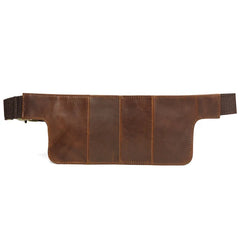 Vintage Chocolate Leather Waist Bag Chest Phone Bag M6373