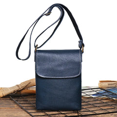 Vintage Brown Cowhide Leather Mini Messenger Bag