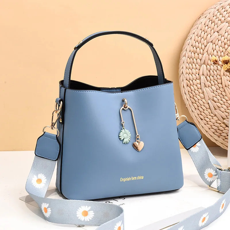 Net Red All-match One-shoulder Bucket Bag Women's Summer Messenger
