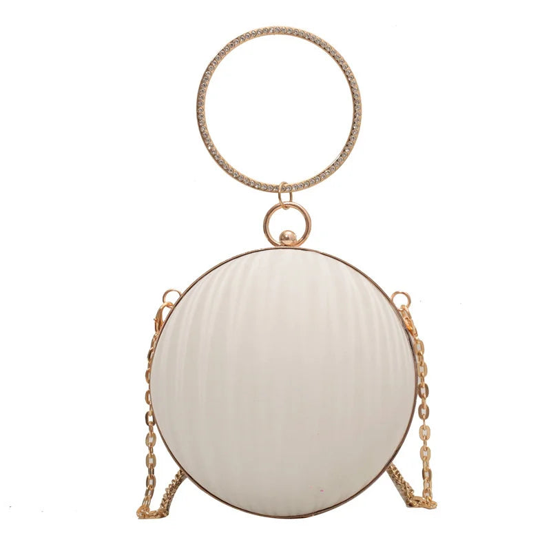 Spherical Handbag Chain Messenger Bag for Women