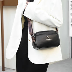 Small Shoulder Bags For Women Solid Wide Strap Crossbody Bag