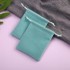 10Pcs 7x9cm Velvet Drawstring Pouch Jewelry Bag Gift Earrings Rings Christmas