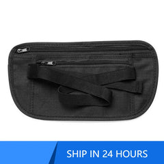 Invisible Travel Waist Packs Waist Pouch For Passport Money Belt Bag