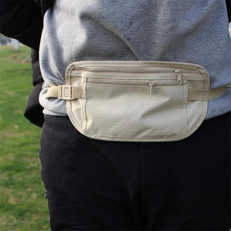 Invisible Travel Waist Pack Passport Money Belt Bag Security Wallet