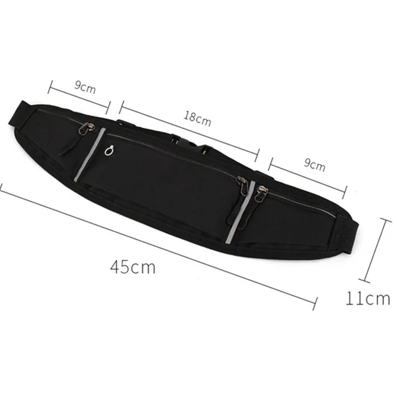 Running Waist Bag For Men Women Sports Belt Pouch Mobile Phone Case Hidden Pouch