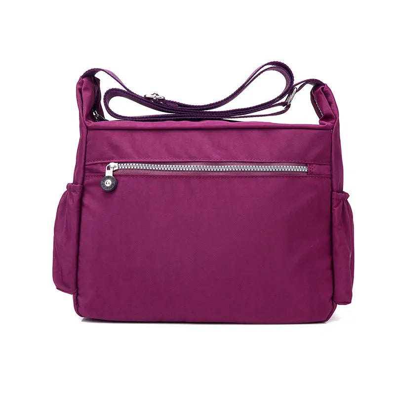 Floral Printing Shoulder Bag Rural Women Leisure Bag Cloth Lightweight Messenger