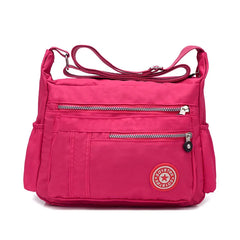Floral Printing Shoulder Bag Rural Women Leisure Bag Cloth Lightweight Messenger