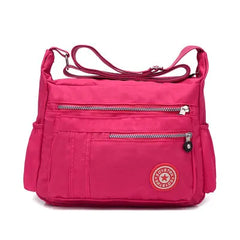 Floral Printing Shoulder Bag Rural Women Leisure Bag Cloth Lightweight Messenger