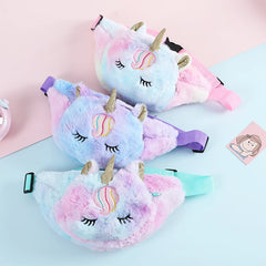 Kids Unicorn Doll Bag Rainbow Waist Pack Chest Bag