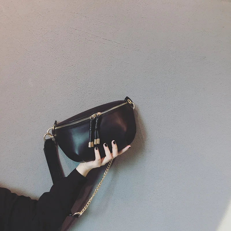 Leather Shoulder Bag for Women Solid Purses Crossbody Bags