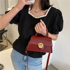 Vintage Women PU Leather Cross Body Bag Handbag Soft Purses Messenger Bags