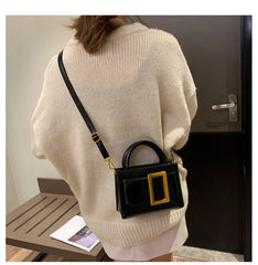Vintage PU Leather Crossbody Bag for Women, Soft Shoulder Handbag