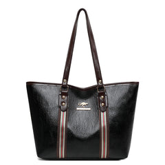 Large Women's Bag High PU Leather Shoulder Bags Ladies Wild Bags