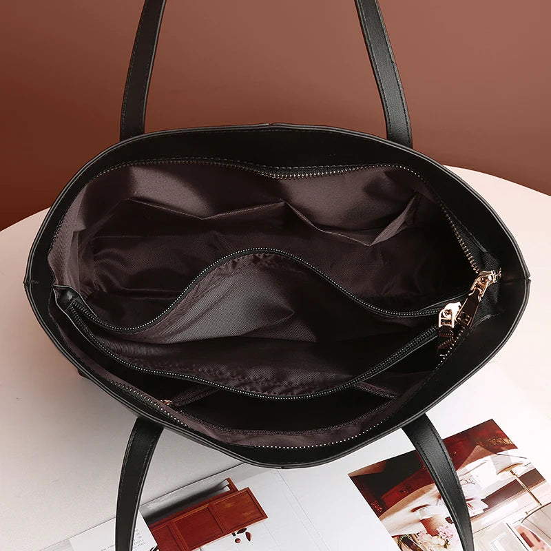 Large Women's Bag High PU Leather Shoulder Bags Ladies Sac a Main Femme