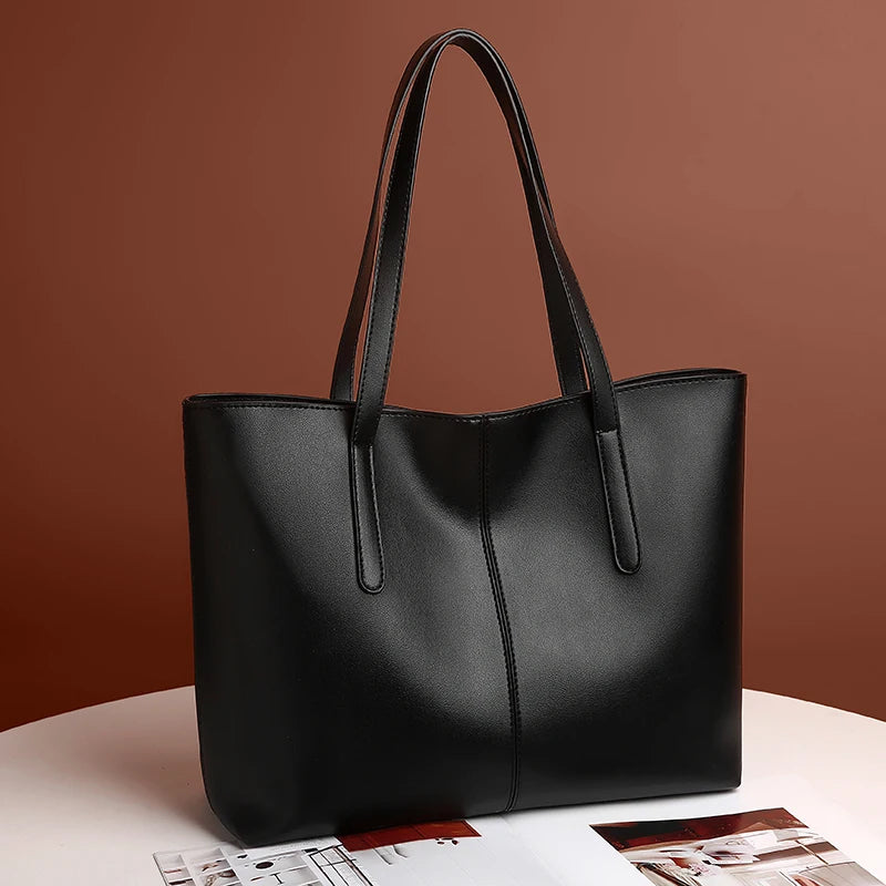 Large Women's Bag High PU Leather Shoulder Bags Ladies Sac a Main Femme