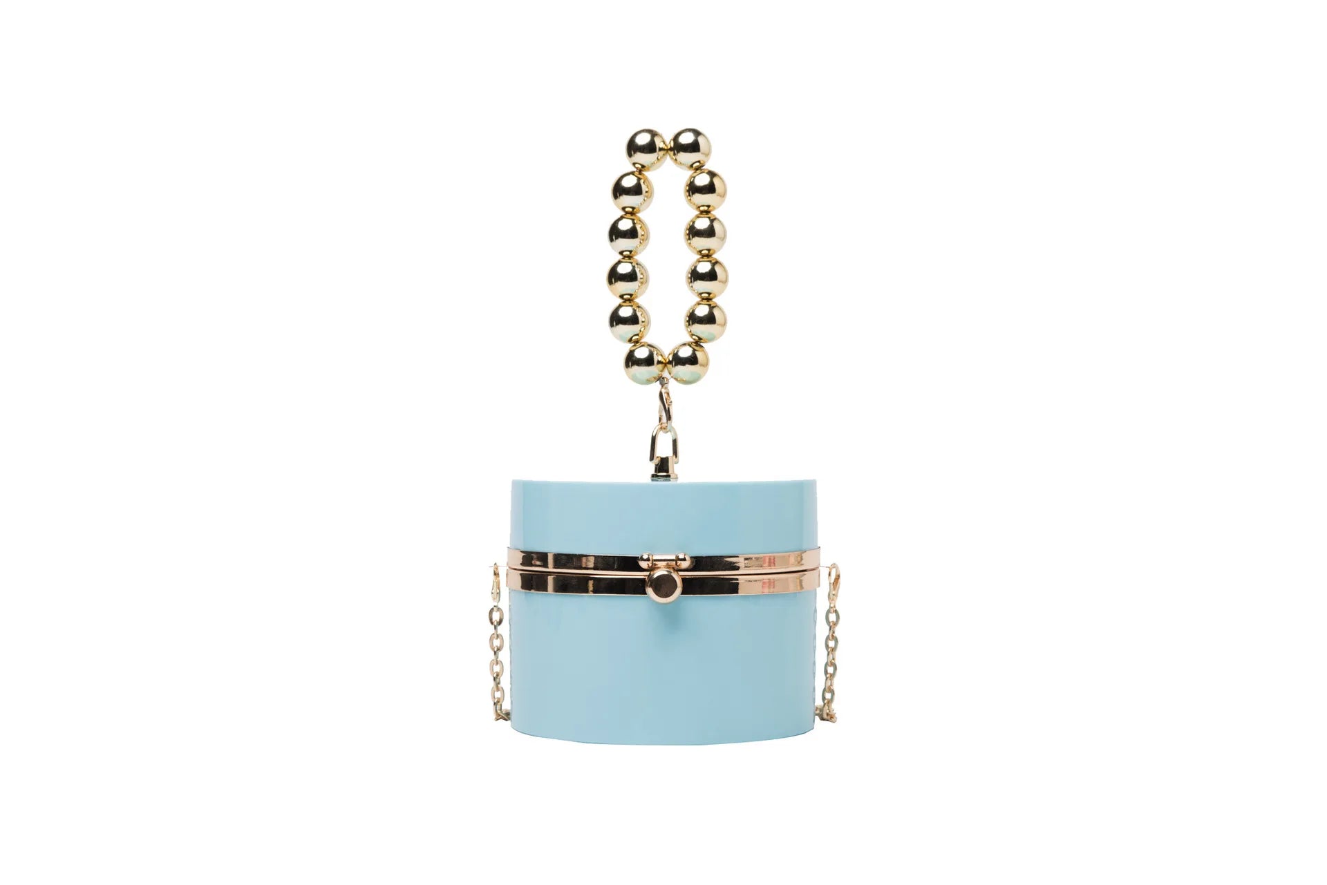 Clear Jelly Acrylic Box Handbag Chain Women Evening Party Shoulder Bag Totes