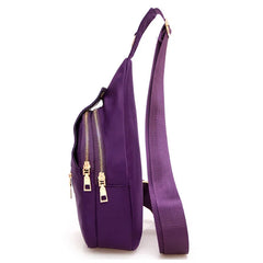 Women Chest Pack Casual Crossbody Bag Nylon Waterproof Small Shoulder