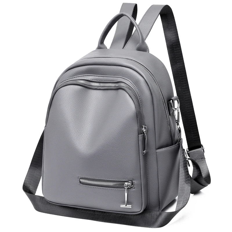 Women High capacity Backpacks Soft Leather Female Travel Bags