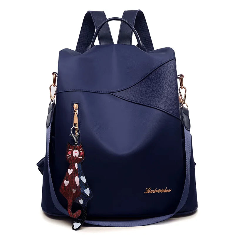 Anti-theft Large Capacity Backpack Oxford Cloth Tarpaulin Stitching Sequins