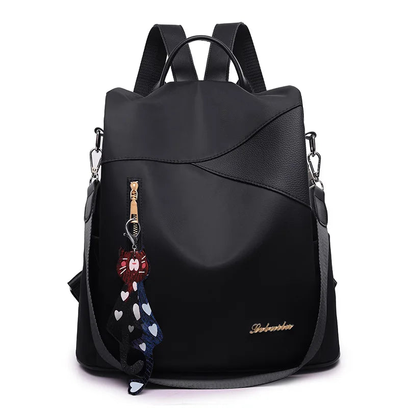 Anti-theft Large Capacity Backpack Oxford Cloth Tarpaulin Stitching Sequins