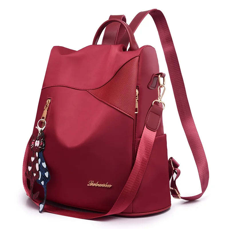 Anti-theft Large Capacity Backpack Oxford Cloth Tarpaulin Stitching Sequins