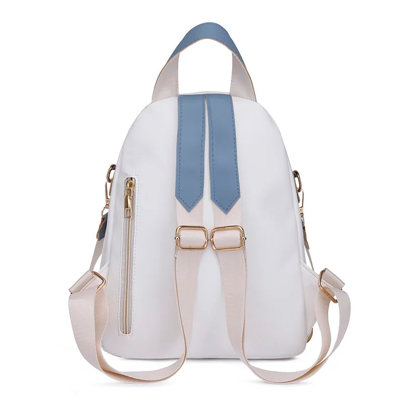 Women Soft Leather Multi-Function Small Backpack