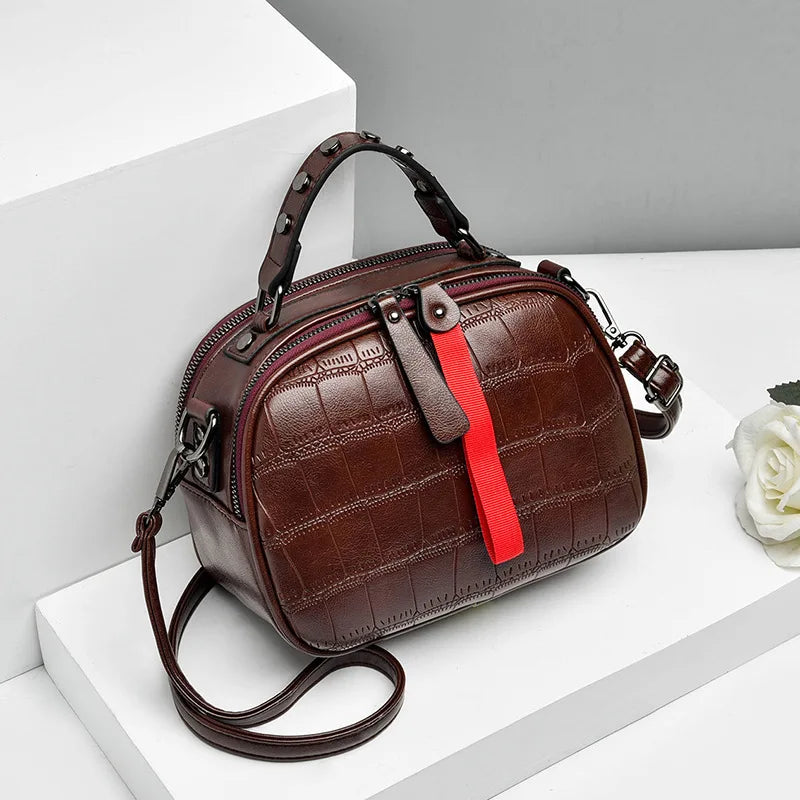 One-shoulder Leather Handbags Shoulder Bag Small Flap Crossbody Bags For Women