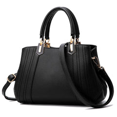 Embroidered Shopper Tote Thread Braided Shoulder Bag
