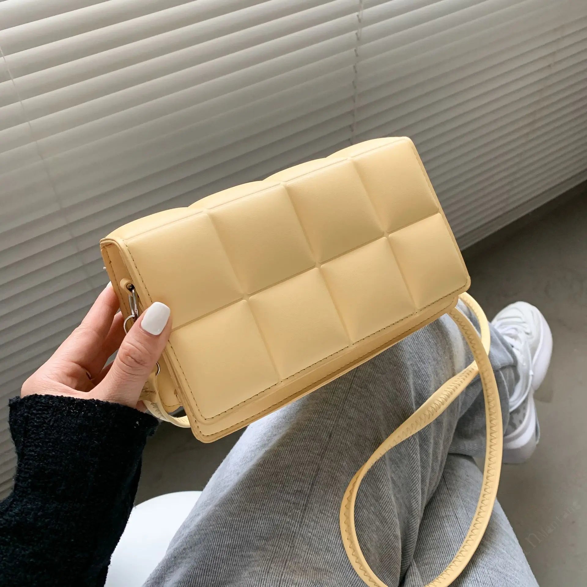 Spring Plaid Shoulder Bag Women Ladies Messenger Handbag