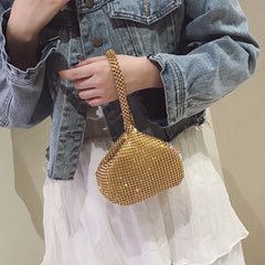 Summer Small Diamond Women's Handbags and Purses Evening Totes