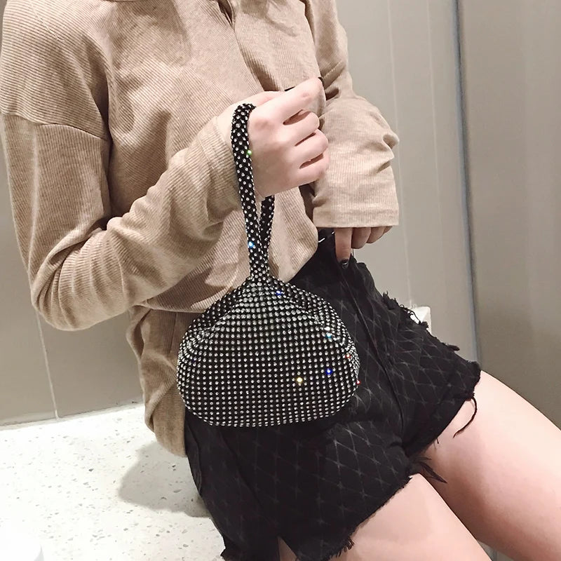 Summer Small Diamond Women's Handbags and Purses Evening Totes