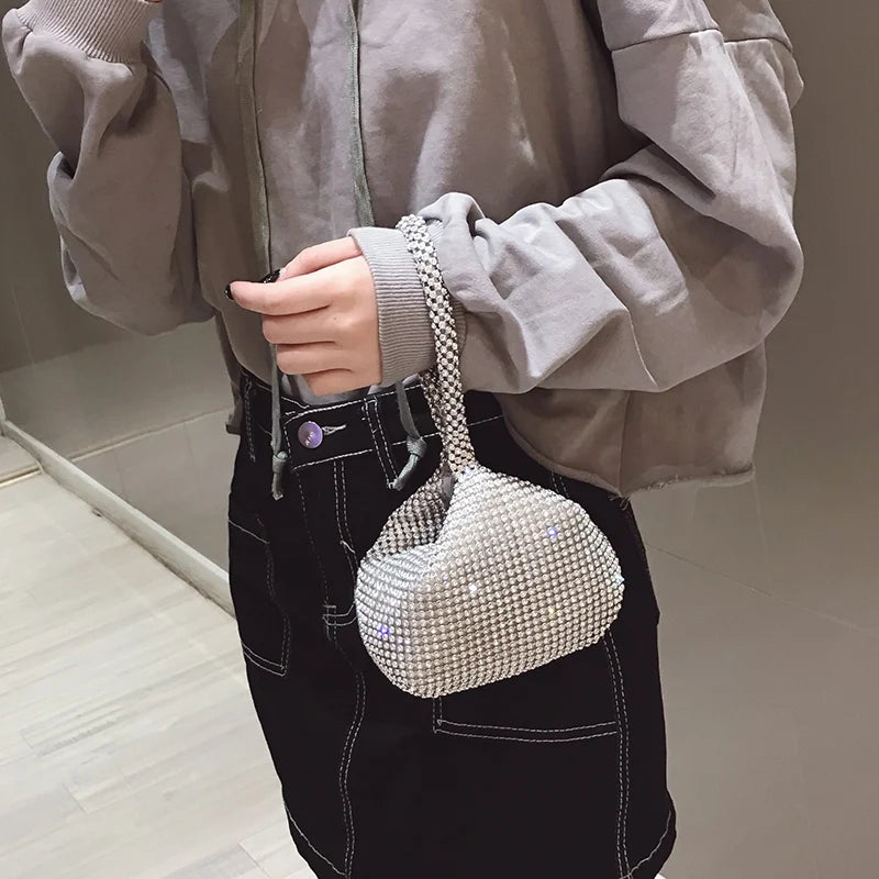 Summer Small Diamond Women's Handbags and Purses Evening Totes