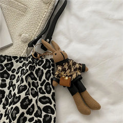 Leopard Shoulder Bag Women Handbags Small OL Style Bolso