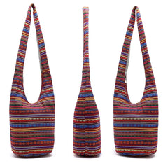 Women Ethnic Hippie Bucket Bag Fringe Large Tote Travel Bag