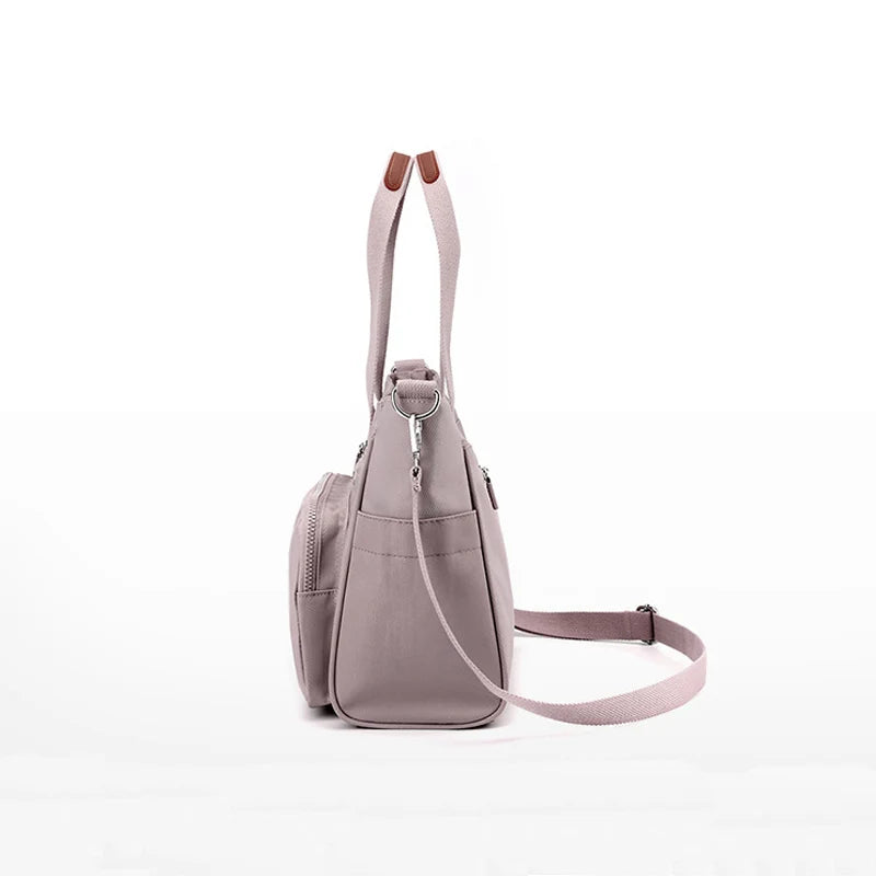Women's Nylon Tote Bag Large Capacity Waterproof Travel Handbag
