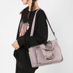 Women's Nylon Tote Bag Large Capacity Waterproof Travel Handbag