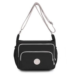 Multi-Layers Crossbody Shoulder Bags for Women Female Waterproof Nylon Solid Mes