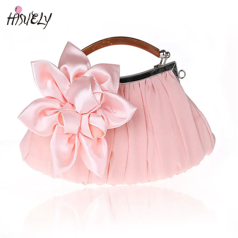 Bowknot Purse Handbag Evening Party Clutch Bag Wedding Prom Women WY10