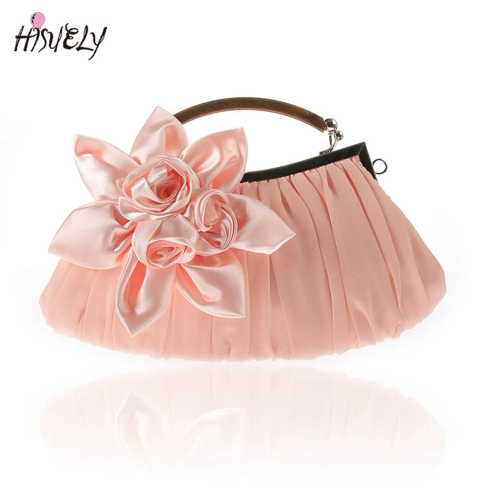 Bowknot Purse Handbag Evening Party Clutch Bag Wedding Prom Women WY10