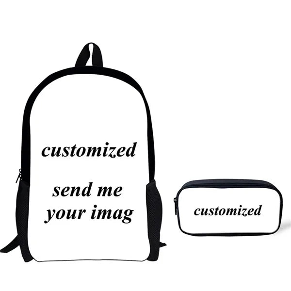 Girl Backpack Butterfly Schoolbags for Teenage Boys - 2pcs/set