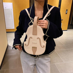 Vintage Violin Shoulder Crossbody Bag for Women Pu Leather Bag
