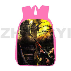 3D Camo Army S.T.A.L.K.E.R. 2 Backpack Teen Anime Harajuku Bookbag Canvas Bag