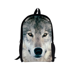 3D Cartoon School Bag Wolf Pattern Orthopedic Backpack Children School Bags